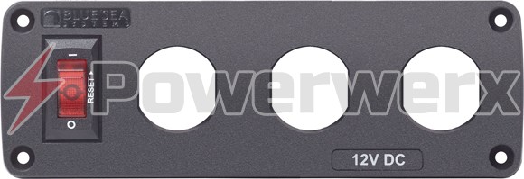 Picture of Blue Sea 4357 BelowDeck 3 Position Blank Panel
