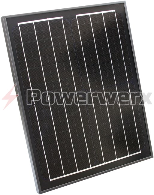 Picture of Powerwerx SP20M-SLA 20 Watt Solar Panel for Charging Flooded and AGM Type Batteries