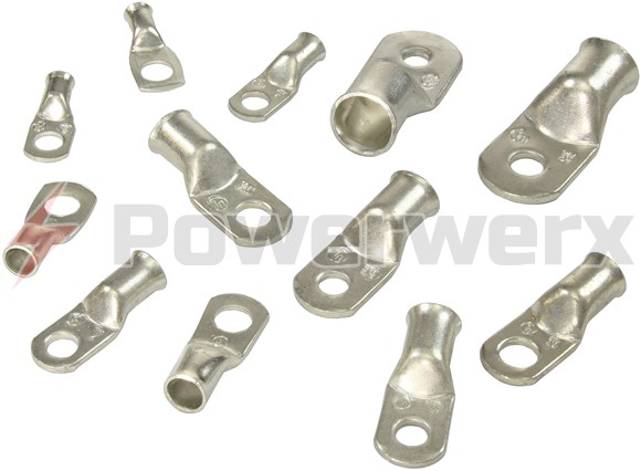 Picture of Tinned Copper Lug, 1/0 AWG, 1/4"
